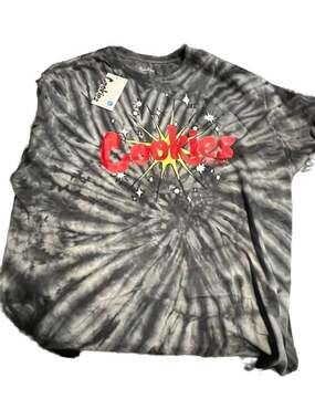 Cookies Original Logo Crystal Wash Tie Dye Graphic T-Shirt